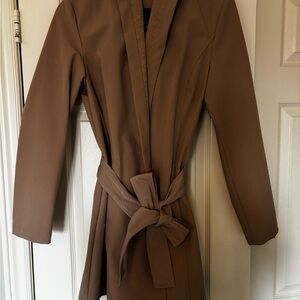 Brown Belted Coat